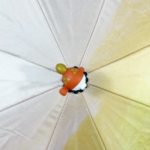 OVIDA 3 Fold Black UV Coating Parasol Custom Digital Printing Gift Promotional Umbrella