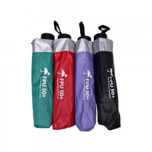 OVIDA Modern Business Gifts Advertising Gift Umbrella Portable Three-Folding Rubber Handle