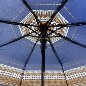 Ovida 21 Inch 8 Ribs 3 Fold Auto Open Pongee polyester fabric 3 folding automatic Umbrella