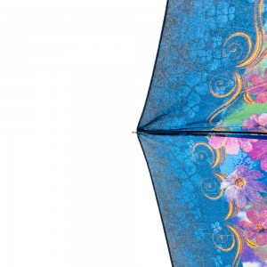 Ovida 3 fold Automatic open Full print Custom Design Umbrella