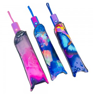 Ovida 3 fold Automatic open Full print Custom Design Umbrella