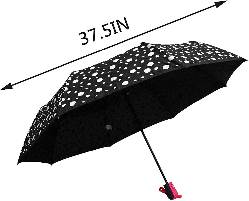 Ovida Magic Water Geaktiveerde Kleur Veranderende Sambreel Reëndruppelpatroon Draagbare Liggewig Opvoubare Winddigte Anti-UV Sambreel vir Strand Kampering Reis