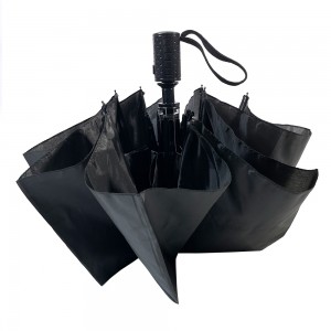 OVIDA 3-folding Umbrella Semi-auto Open Umbrella Portable Umbrella For Outdoor Activity