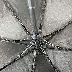 OVIDA 3-folding Umbrella Semi-auto Open Umbrella Portable Umbrella For Outdoor Activity