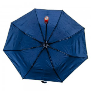 OVIDA 3 Folding Automatic Umbrella Custom Logo Business Umbrella Rainy Sunny Windproof Umbrellas