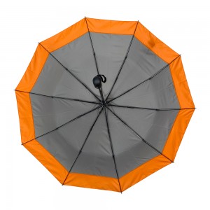OVIDA Custom Full Automatic 3 Folding Umbrella for Advertising Business with Printing Logo, Promotional Rain Umbrellas