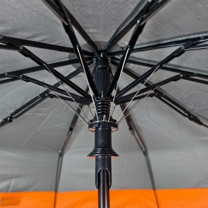 OVIDA Custom Full Automatic 3 Folding Umbrella for Advertising Business with Printing Logo, Promotional Rain Umbrellas