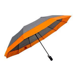 OVIDA Custom Full Automatic 3 Folding Umbrella for Advertising Business with Printing Logo, Promotional Rain Umbrellas