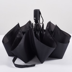 Ovida 10 Ribs Folding Automatic Umbrella Rain Women Rubber Nice Handle Business British Style Umbrella Large Men Strong Wind Umbrellas in Stock