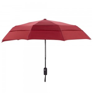 Ovida 21inch 8ribs 3fold automatic open and close custom air vented umbrellas