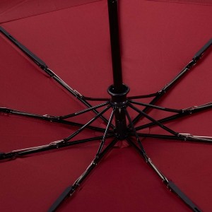 Ovida 21inch 8ribs 3fold automatic open and close custom air vented umbrellas