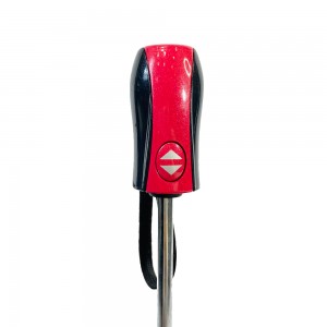 Ovida Peb lub qhov quav qhib tau yooj yim kaw tau yooj yim, tiv taus cua rau tav, Super Light Aluminium Umbrella