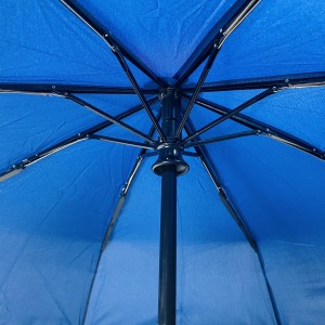 Ovida Dräifach Automatesch Opmaache Automatesch Zoumaache Wanddicht Broderie-Regenschirm