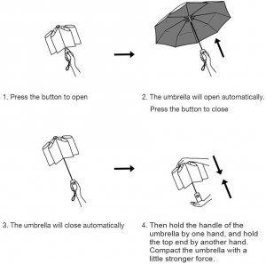 Ovida Factory New Design Customized Promotional Custom UV Protective Rain Waterproof Folding Umbrella Cute Mini Compact Folding Lightweight Travel Umbrella