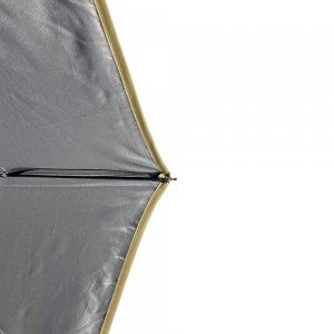 Paraguas automático plegable de tres secciones Ovida de 8 varillas, ligero y moderno, de aluminio, para venta al por mayor. Paraguas con protección UV.