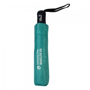 Ovida commercial anti uv automatic open sun rain travel market black rubber handle umbrella with custom logo prints