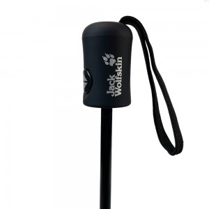 Ovida commercial anti uv automatic open sun rain travel market black rubber handle umbrella with custom logo prints