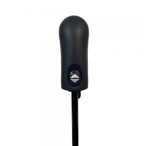 OVIDA 3-folding Umbrella Full-auto Open And Close Umbrella Black And White Striped Umbrella