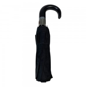 OVIDA 3-folding 10 Ribs Umbrella J Shape Handle High-end Umbrella Logo Customized Umbrella