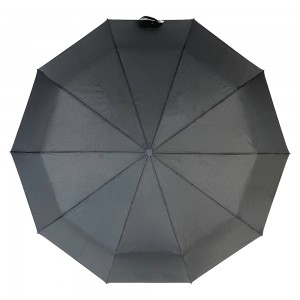 OVIDA 3-folding 10 Ribs Umbrella J Shape Handle High-end Umbrella Logo Customized Umbrella
