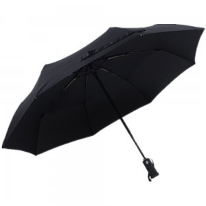 Ovida Popular Item Battery Upside Down Flashlight Inverted Umbrella with LED Light 3 folding compact umbrella
