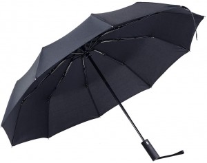 Ovida Spot 27 Inch 10 Bone Three Fold Fully Automatic Safety Explosion-Proof Solid Color Automatic Sunny Commercial Advertising Umbrella