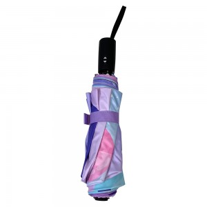 Ovida 3-folding Umbrella Printing With Planet Pattern Colorful Umbrella For Gift Set