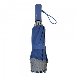 Paraugas plegable Ovida de 3 pasos, paraugas de apertura e peche automáticos, paraugas para mulleres e nenos