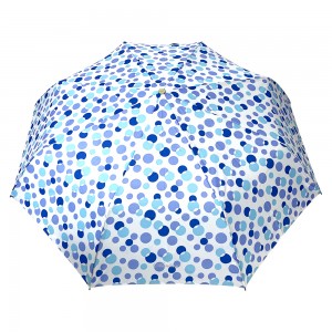 Ovida Big Size 3-folding Umbrella Polka-dot Pattern Umbrella Logo Customized Umbrella