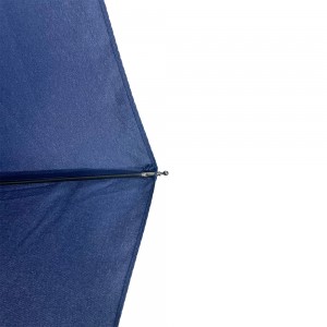 Ovida 21 Inch 9 Ribs Folding Umbrella Single Color Fabric Logo Customized Umbrella