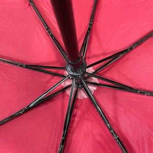Ovida  3-folding Umbrella Pongee Fabric With Soft Piping Custom Umbrella