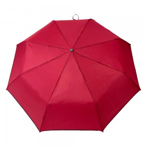 Ovida  3-folding Umbrella Pongee Fabric With Soft Piping Custom Umbrella