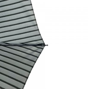 Ovida Folding Umbrella Black And White Striped Umbrella With Logo Custom Pattern Umbrella