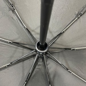 Ovida Folding Umbrella Black Pongee Fabric With Custom Logo Cheap Advertising Umbrella