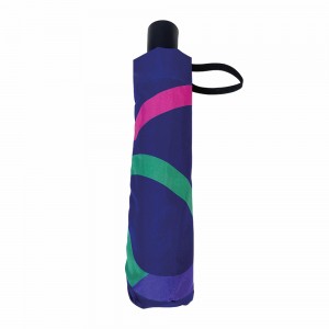 Ovida 21inch 8ribs Folding Umbrella Printed With Colorful Pattern Custom Logo Umbrella