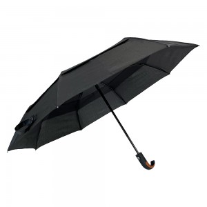 Ovida 21inch 8ribs Folding Umbrella Double Layer Super Windproof Umbrella With Logo