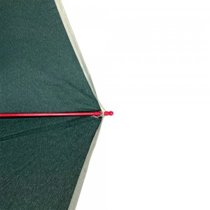 Ovida 3-folding Umbrella Red Fiberglass Ribs Custom Umbrella With Logo Unique Bag