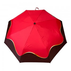Ovida Full-auto Folding Umbrella Pongee Fabric With Silver coating Anti-UV Umbrella