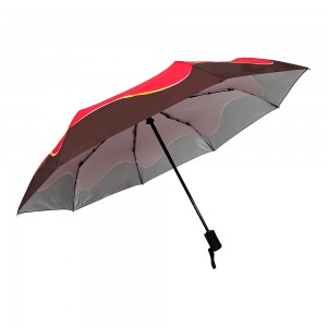 Ovida Full-auto Folding Umbrella Pongee Fabric With Silver coating Anti-UV Umbrella