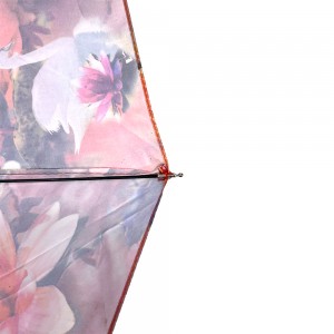 Ovida 23inch 10ribs Large Folding Umbrella Polyester Fabric With Pattern Custom Umbrella