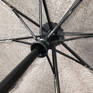 OVIDA Umbrellas Auto Open 3 Folding Compact Travel Umbrella Uv Protection Portable