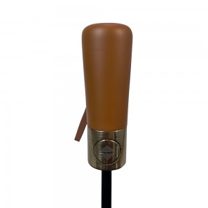 OVIDA Business Gift Three-Fold Umbrella Fully Automatic Umbrella Wooden Handle UV Protection