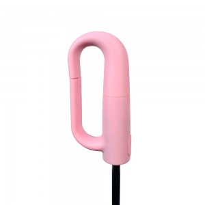 OVIDA Inverted Umbrella Carabiner Handle Compact Rainproof Windproof Sun Protection Portable Reverse Folding