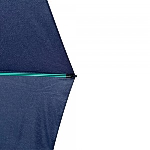 OVIDA Automatic 3 Folding Umbrella with Wood Handle Wind Resistant for Men and Women Business Gifts