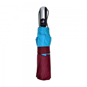 OVIDA Custom Portable Foldable 105cm Diameter 190T Pongee Fabric Travel Umbrella with Logo Print for Adults