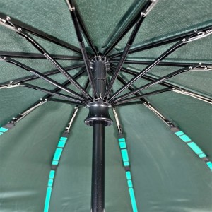 OVIDA Classic 23 Inch 12K Auto Open Close Waterproof UV Protection 3-Fold Folding Umbrella with Logo