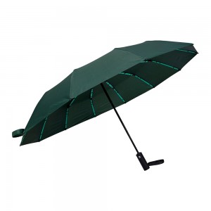 OVIDA Classic 23 Inch 12K Auto Open Close Waterproof UV Protection 3-Fold Folding Umbrella with Logo