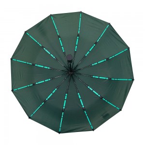 OVIDA Classic 23 Inch 12K Auto Open Close Waterproof UV Protection 3-Fold Folding Umbrella with Logo