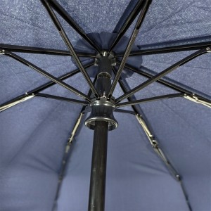 Ovida Factory Custom Advertising Full-automatic 3 Folding Umbrella Adults Sun Protection Umbrella Windproof