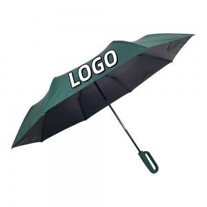 OVIDA OEM&ODM Full Automatic Open 3 Folding Buckle Umbrellas Travel Windproof Umbrella With Logo Printing
